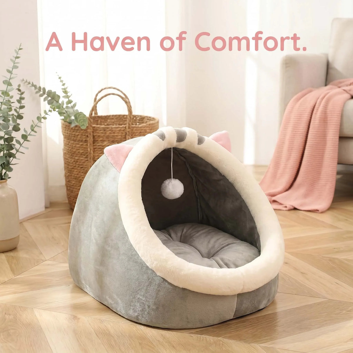 Cozy Smart Plush Cat House