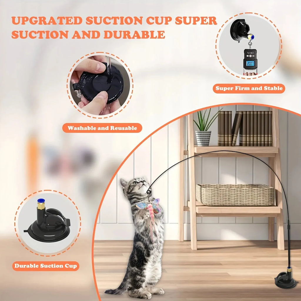 Interactive Feather Cat Toy