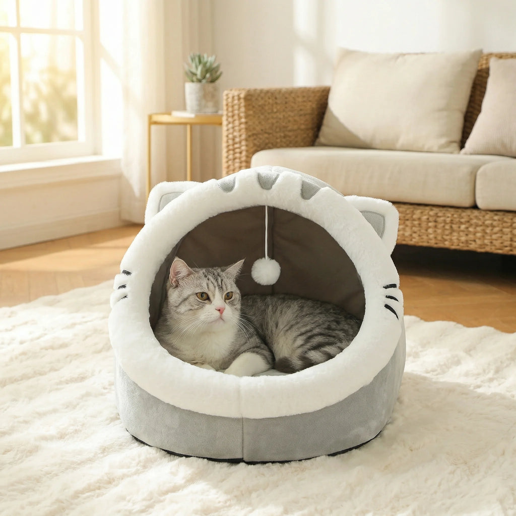 Cozy Smart Plush Cat House