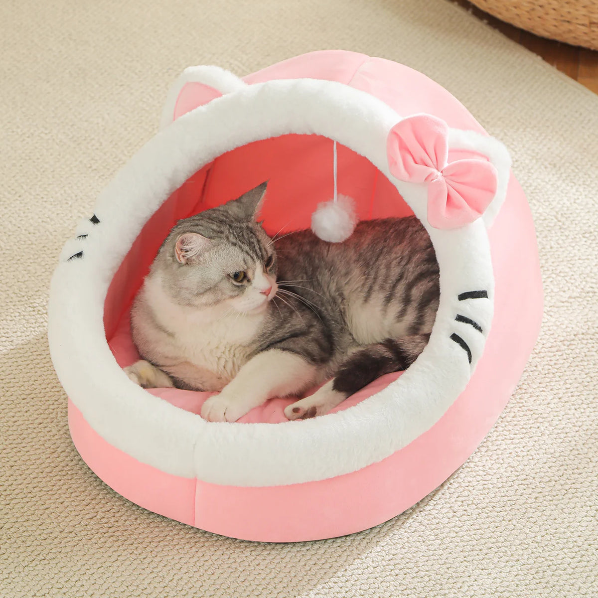 Cozy Smart Plush Cat House