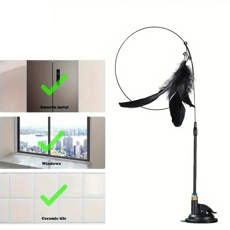 Interactive Feather Cat Toy