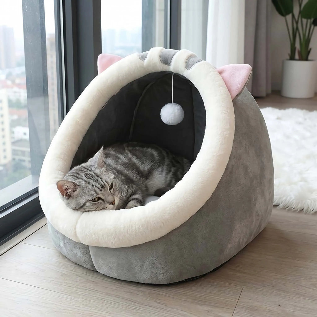 Cozy Smart Plush Cat House