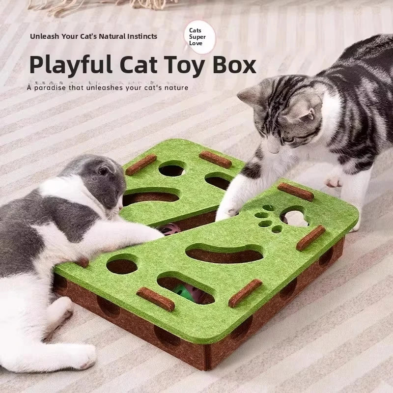 Interactive Cat Scratcher & Play House