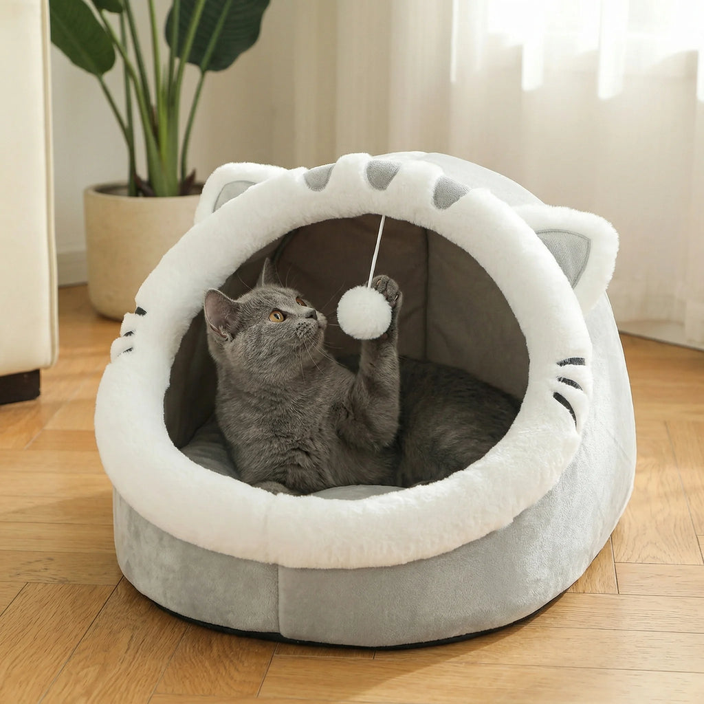 Cozy Smart Plush Cat House