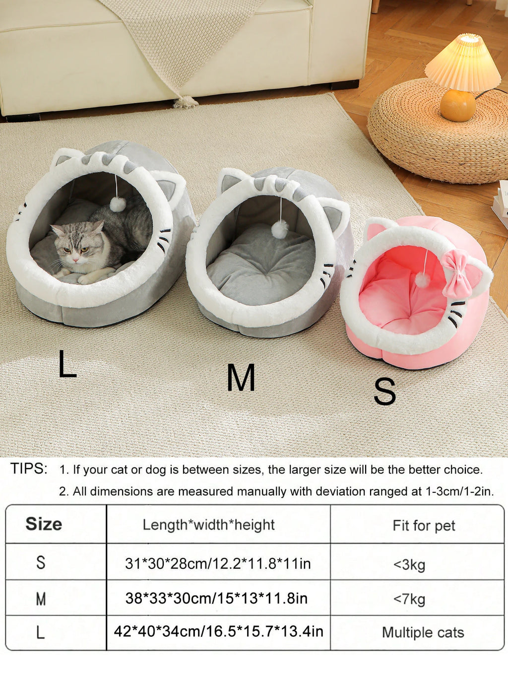Cozy Smart Plush Cat House
